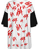 t-shirt damskie DR.CROW T-shirt Damski Oversize Hahaha Black 1