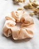 gumki do włosów Scrunchie/frotka kremowa satyna 1
