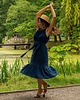 sukienki midi damskie Elegancka bawełniana sukienka midi w stylu country, kształt sukienki tulipan 1