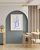 plakaty PLAKAT wino, niebieska grafika, wine o clock, ozdoba do kuchni 5
