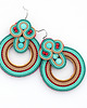 kolczyki soutache Boho koła 2