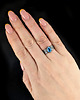 pierścionki srebrne Amazing blue topaz 5