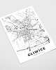 plakaty Plakat Mapa Gliwice - rożne formaty 1