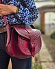 torby na ramię Torebka skórzana ręcznie robiona góralska Isabel wiśniowa skóra 1