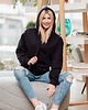 bluza z kapturem damska Bluza Clasic kangurka czarna 2