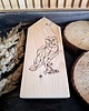 figurki i rzeźby Drewniany domek z sową 4