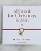 bransoletki na sznurku All I Want For Christmas Is You - Bransoletka z kamieniami miesiąca 2