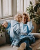 bluzy dla chłopców Bluza oversize Blue Bejbistory 2
