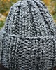 czapki damskie Chunky Alpine Alpaca beanie szara czapka 3