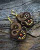 kolczyki soutache Brązowe kolczyki soutache 3