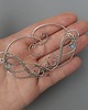 nausznice Nausznica zausznica  błękitny topaz wire wrapping 4