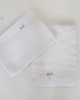 obrusy i serwetki Lniany obrus z listwą PURE WHITE 5