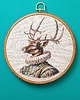 Ozdoby na ścianę Lord Deer,  haft w oprawie 20 cm 5
