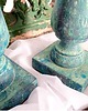 świeczniki i świece Drewniane antyczne świeczniki OLD PATINA 1