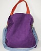 torby XXL Torba hobo XXL - fiolet,pomarańcz,szaroniebieski 1