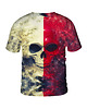 t-shirt damskie Damski T-shirt DR.CROW White Red Skull 1