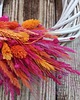 wianki Całoroczny wianek dekoracyjny pink & orange 35/40 cm 4