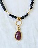 złote naszyjniki Naszyjnik szafirowy z rubinem 1