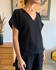 t-shirt damskie Bluzka RUGA / black 2