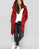 bluza z kapturem damska Bordowa bluza z kapturem Delfina 3