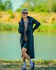 bluza bez kaptura damska Długa bluza asymetryczna z wysoką stójką , idealna na chłodne dni 2