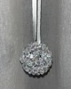 ozdoby choinkowe GLITTER PUFF Crystal Clear  zawieszka bombka 1