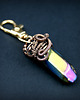 breloki Brelok wire wrapping z kwarcem tytanowym 2