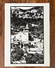 grafiki i ilustracje Linoryt "Valldemossa" (Majorka) 2