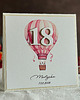 kartki scrapbooking Personalizowana kartka na 18. urodziny z balonem  BE HAPPY!, BH 38 1