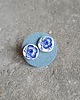 kolczyki ceramiczne Kolczyki ceramiczne w kobaltowe kwiaty 1