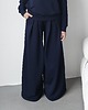 komplety damskie Sarai wygodny komplet bluza i szerokie spodnie z zakładkami Navy 2