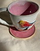 kubki Kubek ceramiczny  ptaszek - różowy 4