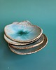 patery i talerze Zestaw małych turkusowych paterek ceramicznych. Śliczne. Polskie rękodzieło 6