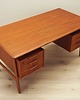 biurka Biurko tekowe, duński design, lata 70, produkcja: Omann Jun 2