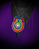 wisiory Kolorowy wisior soutache z mandalą 3