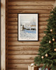 plakaty PLAKAT Claude Monet, zimowy pejzaż, wiejski krajobraz 8