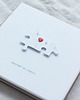 kartki scrapbooking Puzzle. Kartka walentynkowa z puzzlami 3