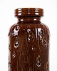 wazony Wazon ceramiczny brązowy, niemiecki design, lata 60, produkcja: West Germany 4