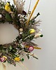 wianki wielkanocne Wianek wiosenno-wielkanocny boho suszki 3