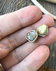 kolczyki wire wrapping Labradorki 1