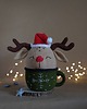 misie i maskotki Ozdoba Jeleń w kubku, Dekoracja świąteczna, Maskotka na prezent 7