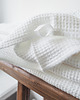 akcesoria dla niej Lniany ręcznik wafel PURE WHITE 3