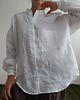 koszule damskie  100% len koszula oversize WHITE_STAR 5