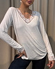 t-shirt damskie Bluzka z koronką Bianco 3