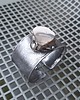 bransoletki wire wrapping Krzemień pasiasty i perła - bransoletka regulowana 2
