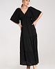 sukienki maxi damskie Długa sukienka maxi z dekoltem w serek i rękawem kimono - M1185 3