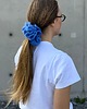 gumki do włosów Cobalt mohair crochet scrunchie 4