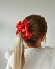 gumki do włosów Satynowa gumka satynowa scrunchie owijka frotka pomarańcz MAXI 1