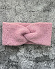 opaski do włosów Opaska z alpaki i jedwabiu różowa 3