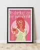 grafiki i ilustracje Plakat "Oh darling pink" 4